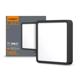   LED Surface Downlight Fixture VIDEX-DOWNLIGHT-LED-DLSS-BLACK-18W-NW