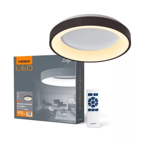 LED Ceiling Fixture VIDEX-LED-EDGE-RC-72W-BLACK VLE-ERC-72B