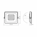 LED Floodlight VIDEX-FLOOD-LED-LUCA-10W-NW