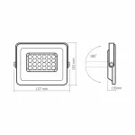 LED Floodlight VIDEX-FLOOD-LED-LUCA-20W-NW