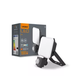   LED Floodlight with motion sensor VIDEX-FLOOD-LED-F3-PIR-20W-5K