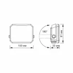 LED Floodlight VIDEX-FLOOD-LED-F3-20W-5K