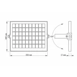 LED Solar Floodlight VIDEX-FLOOD-LED-SOLAR-GELIO-SENSOR-20W-NW