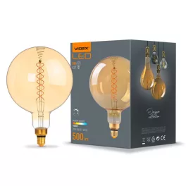   LED Bulb VIDEX-E27-G200-8W-FIL-DIM-SPIRAL-AMBER-WW1 VLE-G200FASD-08271