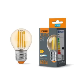 LED Bulb VIDEX-E27-G45-6W-FIL-AMBER-WW VLE-G45FA-06272