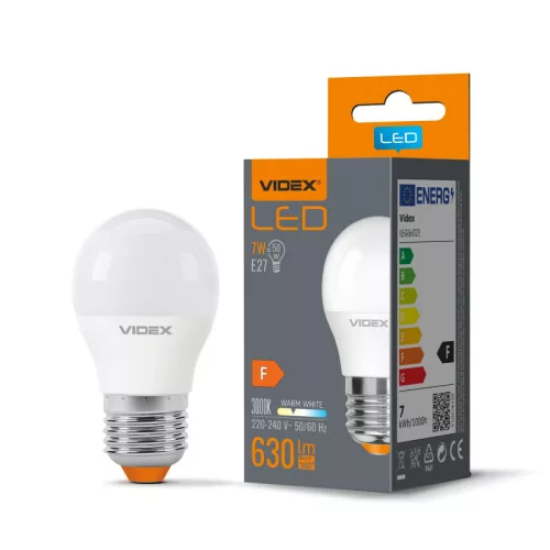 LED Bulb VIDEX-E27-G45-7W-WW VLE-G45e-07273