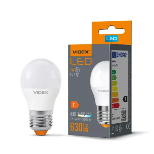 LED Bulb VIDEX-E27-G45-7W-NW VLE-G45e-07274