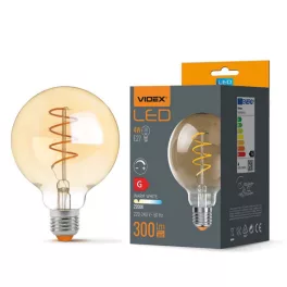   LED Bulb VIDEX-E27-G95-4W-FIL-DIM-SPIRAL-AMBER-WW VLE-G95FASD-04272