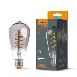   LED Bulb VIDEX-E27-ST64-4W-FIL-DIM-SPIRAL-GRAPHITE-WW VLE-ST64FGD-04271