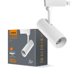 LED Track Light VIDEX-TOR-10W-BLACK VLE-TR04-104B
