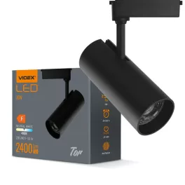 LED Track Light VIDEX-TOR-30W-BLACK VLE-TR04-304B