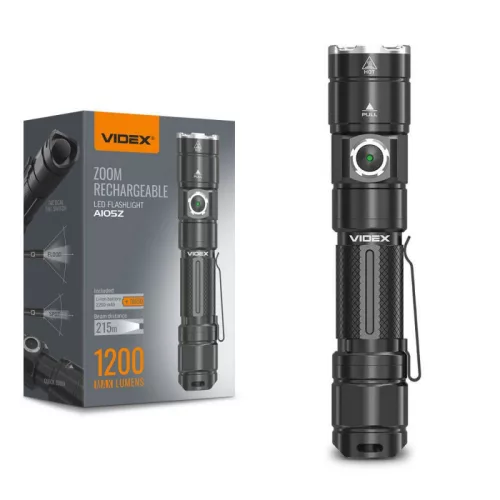 LED Portable Flashlight VIDEX VLF-A105Z 1200Lm 5000K VLF-A105Z