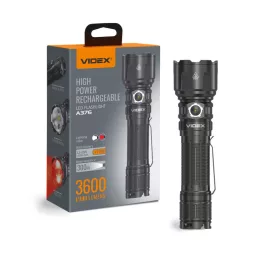 LED Portable Flashlight VIDEX VLF-A376 3600Lm 5000K VLF-A376