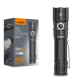 LED Portable Flashlight VIDEX VLF-A406 4000Lm 6500K VLF-A406