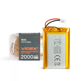RECHARGEABLE Battery VIDEX Li-pol VLF-B103450-20 2000mAh