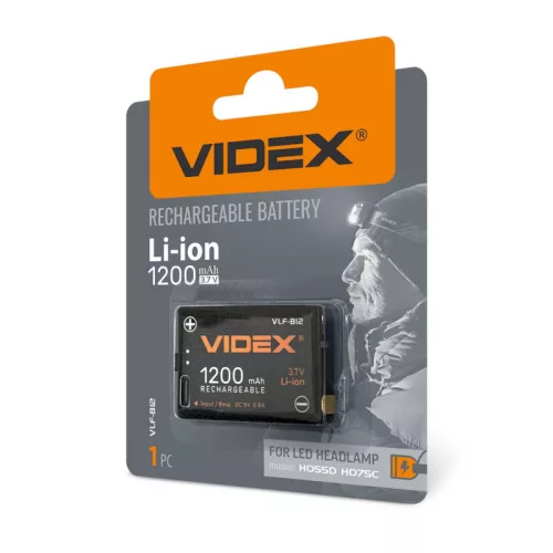RECHARGEABLE Battery Videx Li-ion VLF-B12 1200mAh VLF-B12