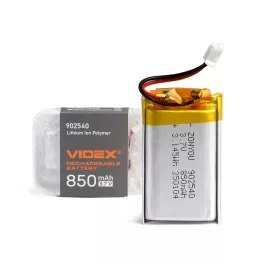   RECHARGEABLE Battery Videx Li-pol VLF-B902540-85 850mAh VLF-B902540-85