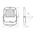 LED Floodlight VIDEX-FLOOD-LED-F5-30W-CCT