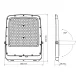 LED Floodlight VIDEX-FLOOD-LED-F5-200W-CCT