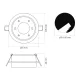Recessed spotlight luminaire VIDEX for GX53 lamp VL-SPF33R-W