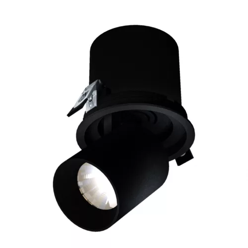 IN OUT - MODEL L - süllyezetett DOWNLIGHT ADJ. EXTENSION AND DIRECTION 20W  36DEG 130X130 MM Fekete WLD20112_ZASILACZ SpectrumLED