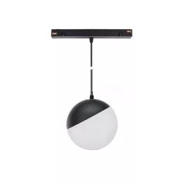   SYSTEM SHIFT - GLOBE P SUSPENDED SPHERE TRACK LIGHT 100MM (850MM CABLE) 5W 165DEG BLACK 5Y WARRANTY