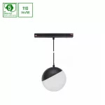 SYSTEM SHIFT - GLOBE P SUSPENDED SPHERE TRACK LIGHT 100MM (850MM CABLE) 5W 165DEG BLACK 5Y WARRANTY 2 CIRCUITS WLD40001_2F SpectrumLED