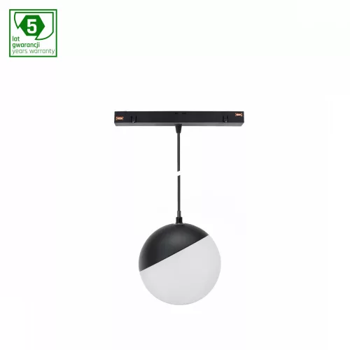 SYSTEM SHIFT SMART- GLOBE P SUSPENDED SPHERE TRACK LIGHT  FI100 (815MM CABLE) 5W 165DEG BLACK CCT/DIM 5 Y WARRANTY WLD40001_SMART SpectrumLED