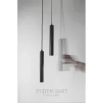 SYSTEM SHIFT - HANGIT SUSPENDED SPHERE TRACK LIGHT 40X297 (935MM CABLE) 12W 25DEG BLACK 5Y WARRANTY CASAMBI WLD40006_CASAMBI SpectrumLED