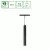 SYSTEM SHIFT CCT- HANGIT SUSPENDED TRACK LIGHT 40X297 (900MM CABLE) 12W 25DEG BLACK CCT SWITCH 5Y WARRANTY