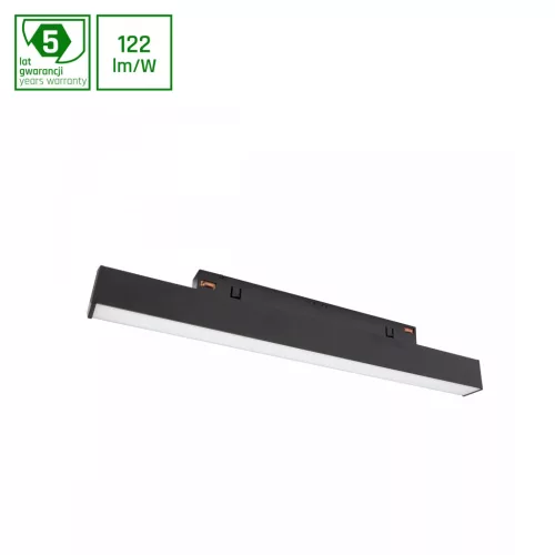 SYSTEM SHIFT - LINE S TRACK LIGHT 304X23X42MM 8W 100DEG BLACK 5Y WARRANTY 2 CIRCUITS WLD40008_2F SpectrumLED