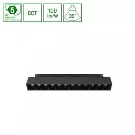   SYSTEM SHIFT CCT- GRID S TRACK LIGHT 220X23X42 12W 40DEG BLACK CCT SWITCH 5Y WARRANTY WLD40011_CCT SpectrumLED