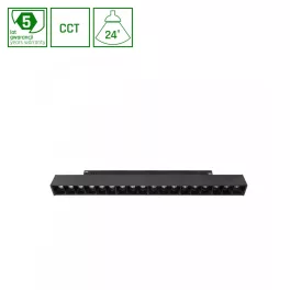   SYSTEM SHIFT DALI TW8 - GRID M FIXTURE LINE 330X23X42MM 17W 40ST Black DALI TW8 5YW.