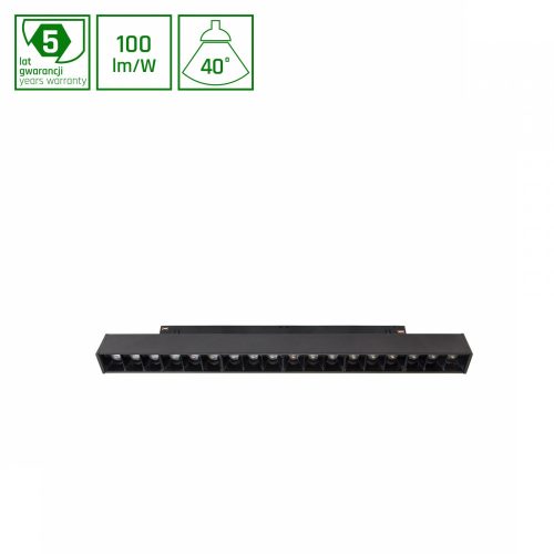 SYSTEM SHIFT SMART- GRID M TRACK LIGHT 303MM 17W 35DEG BLACK CCT/DIM 5 Y WARRANTY WLD40012_SMART SpectrumLED