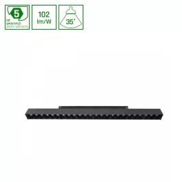   SYSTEM SHIFT - GRID L TRACK LIGHT 404X23X42MM 22W 35DEG BLACK 5Y WARRANTY 2 CIRCUITS WLD40013_2F SpectrumLED