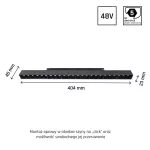 SYSTEM SHIFT - GRID L TRACK LIGHT 404X23X42MM 22W 35DEG BLACK 5Y WARRANTY 2 CIRCUITS WLD40013_2F SpectrumLED