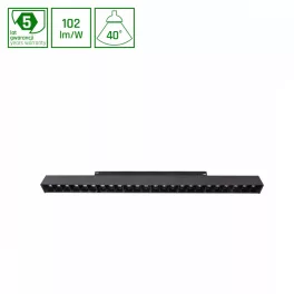   SYSTEM SHIFT SMART- GRID L TRACK LIGHT 404MM 22W 35DEG BLACK CCT/DIM 5 Y WARRANTY WLD40013_SMART SpectrumLED