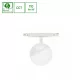 SYSTEM SHIFT CCT- GLOBE SPHERE TRACK LIGHT FI100X130MM 5W 165DEG WHITE CCT SWITCH 5Y WARRANTY WLD40033_CCT SpectrumLED
