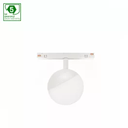  SYSTEM SHIFT SMART- GLOBE SPHERE TRACK LIGHT FI100X130MM 5W 165DEG WHITE CCT/DIM 5 Y WARRANTY WLD40033_SMART SpectrumLED