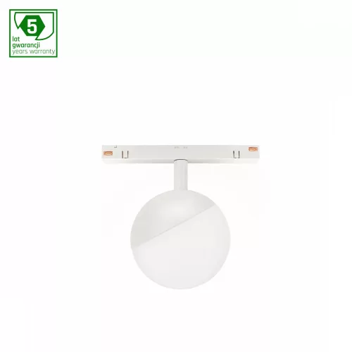 SYSTEM SHIFT SMART- GLOBE SPHERE TRACK LIGHT FI100X130MM 5W 165DEG WHITE CCT/DIM 5 Y WARRANTY WLD40033_SMART SpectrumLED