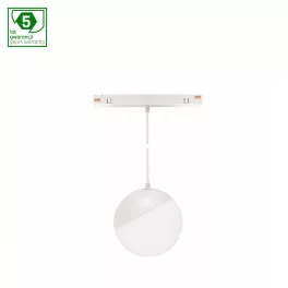   SYSTEM SHIFT SMART- GLOBE P SUSPENDED SPHERE TRACK LIGHT  FI100 (815MM CABLE) 5W 165DEG WHITE CCT/DIM 5 Y WARRANTY WLD40034_SMART SpectrumLED