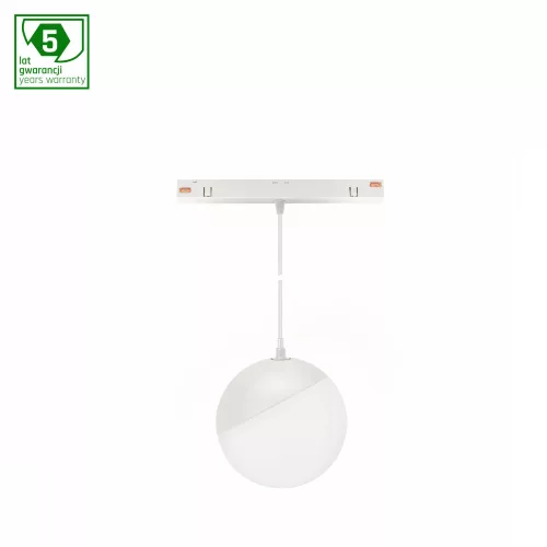 SYSTEM SHIFT SMART- GLOBE P SUSPENDED SPHERE TRACK LIGHT  FI100 (815MM CABLE) 5W 165DEG WHITE CCT/DIM 5 Y WARRANTY WLD40034_SMART SpectrumLED
