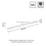 SYSTEM SHIFT - BEAM TRACK LIGHT 28X400X75MM 12W 150DEG WHITE 5Y WARRANTY 2 CIRCUITS WLD40036_2F SpectrumLED