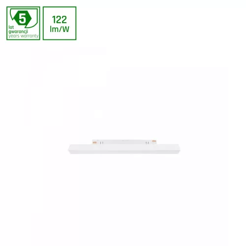 SYSTEM SHIFT - LINE S TRACK LIGHT 304X23X42MM 8W 100DEG WHITE 5Y WARRANTY 2 CIRCUITS WLD40037_2F SpectrumLED