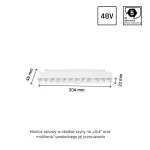 SYSTEM SHIFT - GRID S TRACK LIGHT 204X23X42MM 12W 35DEG WHITE 5Y WARRANTY 2 CIRCUITS WLD40040_2F SpectrumLED