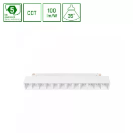   SYSTEM SHIFT CCT- GRID S OPRAWA LINIOWA 220X23X42 12W 40ST BIAŁY CCT SWITCH 5 LAT GW. WLD40040_CCT SpectrumLED