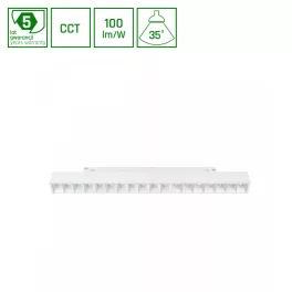   Shift rendszer CCT- GRID M TRACK LIGHT 330X23X42MM 17W 40DEG Fehér CCT SWITCH 5Y Garancia WLD40041_CCT SpectrumLED