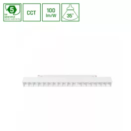  Shift rendszer CCT- GRID M TRACK LIGHT 330X23X42MM 17W 40DEG Fehér CCT SWITCH 5Y Garancia WLD40041_CCT SpectrumLED
