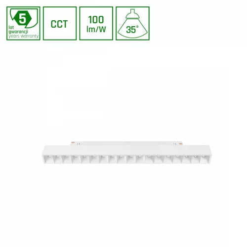 Shift rendszer CCT- GRID M TRACK LIGHT 330X23X42MM 17W 40DEG Fehér CCT SWITCH 5Y Garancia WLD40041_CCT SpectrumLED