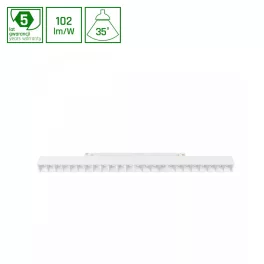   SYSTEM SHIFT - GRID L TRACK LIGHT 404X23X42MM 22W 35DEG WHITE 5Y WARRANTY 2 CIRCUITS WLD40042_2F SpectrumLED
